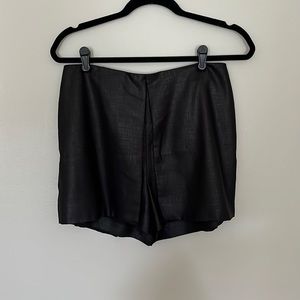 BCBG leather skort